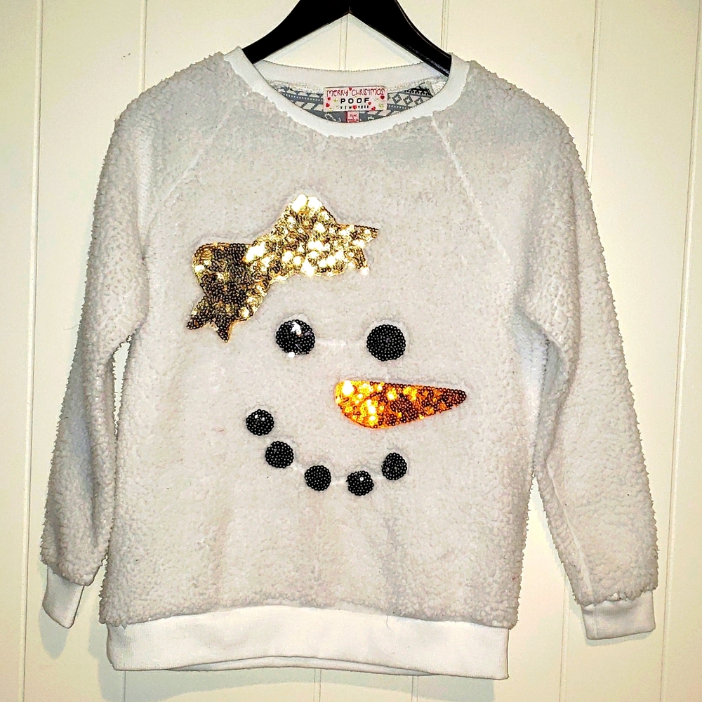 Merry ugly Christmas sweater /snowman sweatshirts.